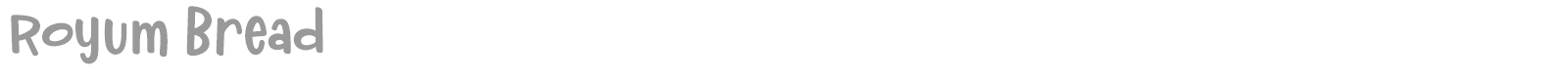 Royum Bread font preview